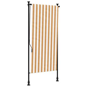 vidaXL Ulkorullaverho oranssivalkoinen 100x270 cm kangas ja ter&auml;s