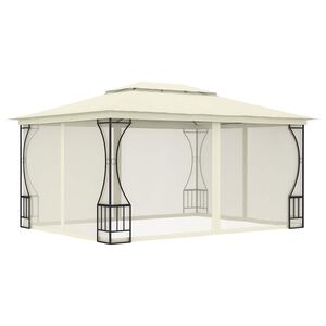 vidaXL Huvimaja verkoilla 300x400x265 cm kerma