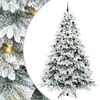 vidaXL Tekojoulukuusi 300 LED-valoilla Valkoinen 240 cm PE ja PVC