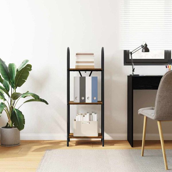 vidaXL Kirjahylly Savup&auml;hkin&auml; 40 x 30 x 109 cm Tekninen puu