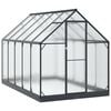 vidaXL Puutarhan Viherhuone ovella Antrasiitti 183,5 x 303,5 x 207 cm