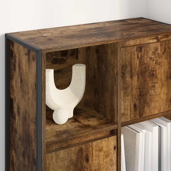 vidaXL Kirjahylly Savupuu 68 x 30 x 108.5 cm Tekninen puu