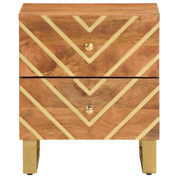 vidaXL Y&ouml;p&ouml;yt&auml; ruskea ja musta t&auml;ysi mangopuu