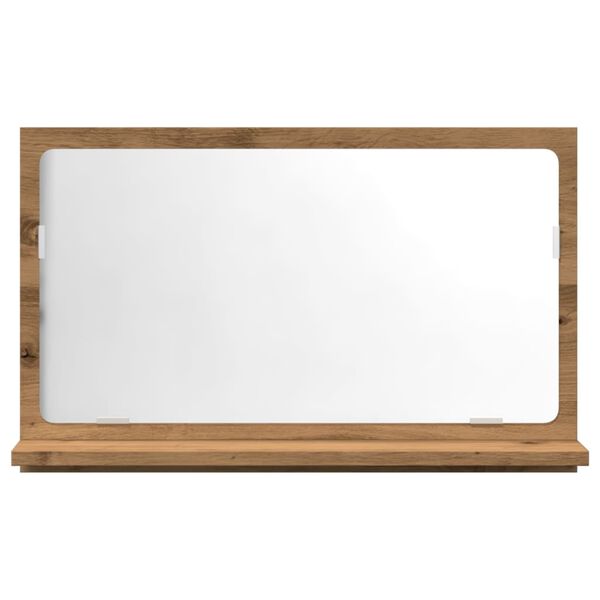 vidaXL Kylpyhuoneen peilikaappi tammi 60x11x37 cm tekninen puu