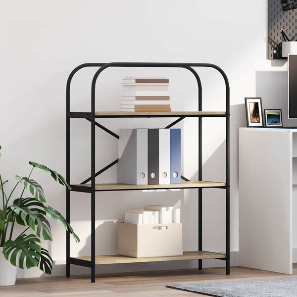 vidaXL Kirjahylly Sonoman tammi 80 x 30 x 109 cm Tekninen puu