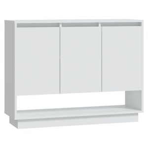 vidaXL Senkki valkoinen 97x31x75 cm tekninen puu