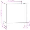 vidaXL Kukkalaatikot jaloilla 2kpl ruoste 30x30x30cm s&auml;&auml;nkest&auml;v&auml; ter&auml;s