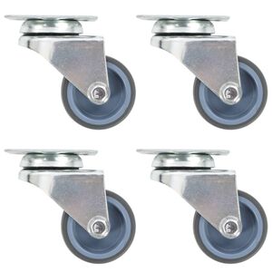 vidaXL Kaksirenkaiset rullapy&ouml;r&auml;t 4 kpl 50 mm
