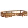 vidaXL Ulkosohvakokoelma 6 pcs Luonnollinen