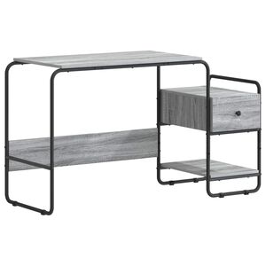 vidaXL P&ouml;yt&auml; s&auml;ilytyksell&auml; Harmaa Sonoma 131,5 x 50 x 75,5 cm