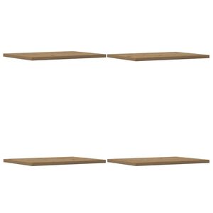 vidaXL Kirjahyllytasot 4 kpl artesaani tammi 40x30x1,5 cm lastulevy