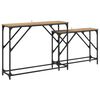 vidaXL Konsolip&ouml;yt&auml; 2 pcs Artisan tammi 100 x 28 x 75 cm Tekninen puu