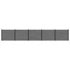 vidaXL Aitapaneeli 5 kpl 852 x 146 cm WPC ja alumiini Harmaa