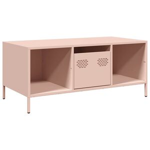 vidaXL Sohvap&ouml;yt&auml; pinkki 101,5x50x43,5 cm kylm&auml;valssattu ter&auml;s