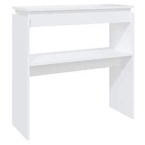 vidaXL Konsolip&ouml;yt&auml; valkoinen 80x30x80 cm tekninen puu