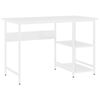 vidaXL Tietokonep&ouml;yt&auml; valkoinen 105x50x72 cm MDF/metalli