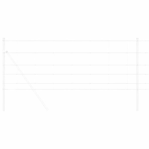 vidaXL Riista-aita Hopea 25 x 0,8 m Galvanoitu ter&auml;s