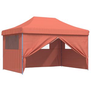 vidaXL Juhlateltta 292 x 440 x 315 cm Terrakotta Oxford-kangas