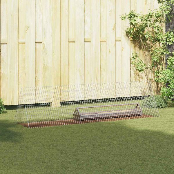 vidaXL Kanah&auml;kki Hopea 215 x 55 x 55 cm Galvanoitu ter&auml;s