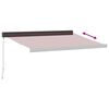 vidaXL Käsin kelattava markiisi viininpunainen 350x250 cm
