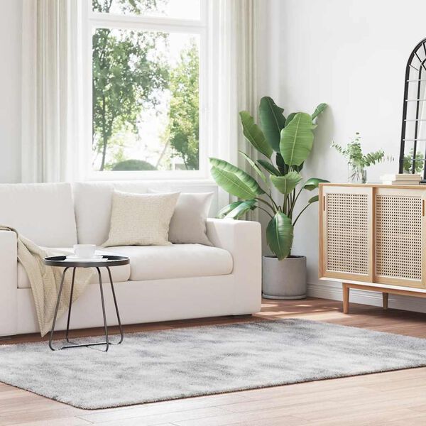 vidaXL Pörrömatto korkeanukkainen NAVARRA hopeanharmaa 160x230 cm