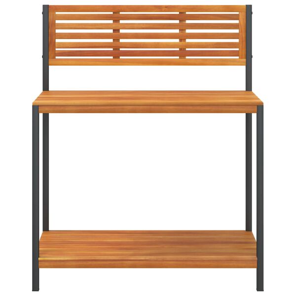 vidaXL Puutarhan ty&ouml;p&ouml;yt&auml; 90x50x110 cm t&auml;ysi akasiapuu ja ter&auml;s