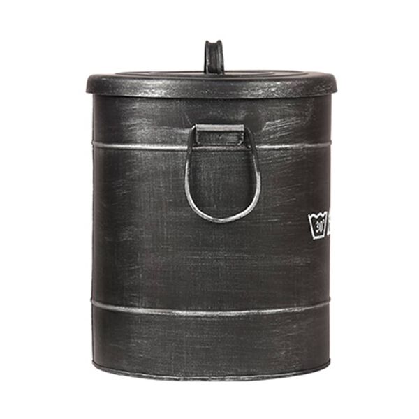 LABEL51 Pyykkikori 26x26x33 cm S antiikkimusta