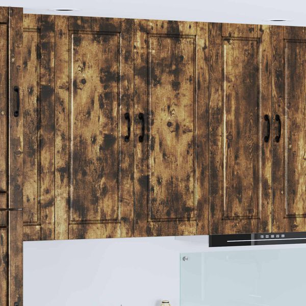 vidaXL Keitti&ouml;kaappi ovella Savup&auml;hkin&auml; 40 x 31 x 100 cm Tekninen puu