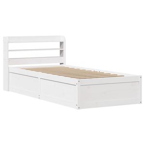vidaXL S&auml;ngynrunko p&auml;&auml;dyll&auml; valkoinen 90x190 cm t&auml;ysi m&auml;nty