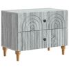 vidaXL Y&ouml;p&ouml;yt&auml;kaappi Harmaa sonoma 62 x 34,5 x 48 cm Tekninen puu