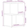 vidaXL Y&ouml;p&ouml;yt&auml;kaappi Musta tammi. 35 x 35 x 55 cm Tekninen puu