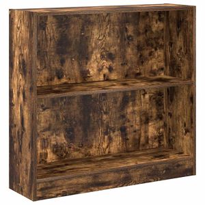 vidaXL Kirjahylly savutammi 80x24x76 cm tekninen puu