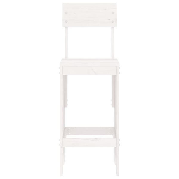 vidaXL Baarijakkarat 2 kpl valkoinen 40x48,5x115,5 cm täysi mänty