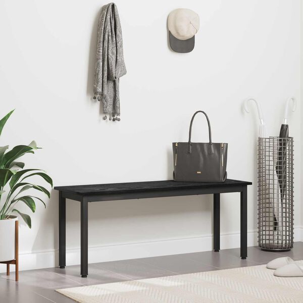 vidaXL Penkki Musta tammi. 110 x 35 x 45 cm Tekninen puu