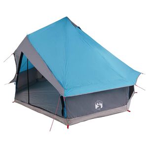 vidaXL Tipi-teltta 8 hengelle Sininen taffeta