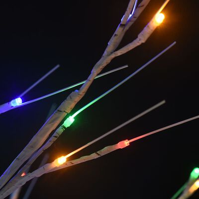vidaXL Joulukuusi 180 LED 1,8 m värikäs paju ulos/sisälle