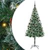 vidaXL Tekojoulukuusi 300 LED-valoilla Vihre&auml; 180 cm PVC ja ter&auml;s