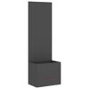 vidaXL Puutarhan yksityisyyden verho Viivakuvio Musta 50 x 150 cm