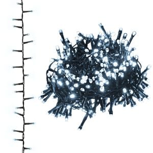 vidaXL Kompakti LED-valonauha 1000 LED-valoa kylm&auml; valkoinen 25 m PVC