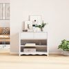 vidaXL Konsolipöytä Drammen Valkoinen 89.5 x 37 x 73 cm Täysi mänty