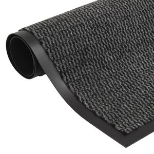 vidaXL Ovimatto nukallinen 60x150 cm antrasiitti