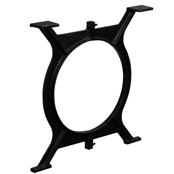 vidaXL Ruokap&ouml;yd&auml;n jalat 2 kpl O-muoto valurauta