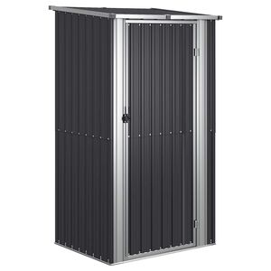 vidaXL Puutarhavaja antrasiitti 118,5x97x209,5 cm galvanoitu ter&auml;s
