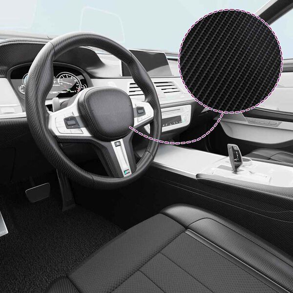 vidaXL Auton p&auml;&auml;llystekalvot 2 kpl 4D musta 100x150 cm + 50x150 cm