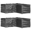 vidaXL Ulkokalustesuojat 2 kpl L-muoto 12 purjerengasta 185x185x70 cm