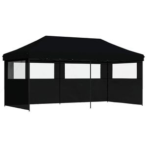vidaXL Juhlateltta 292 x 580 x 315 cm Musta Oxford-kangas