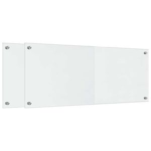 vidaXL Keitti&ouml;n suojapaneeli 2 pcs L&auml;pin&auml;kyv&auml; 100 x 40 cm