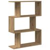 vidaXL Huoneenjakaja 3 tasoa artesaani tammi 70x24x97 cm tekninen puu