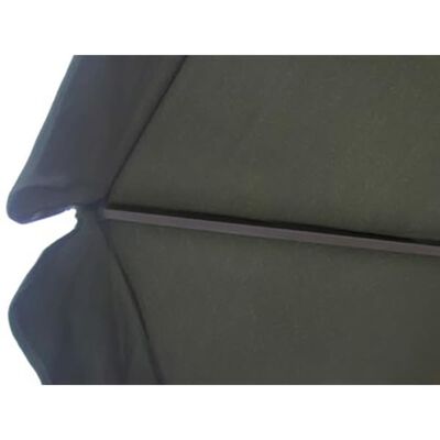 Alumiinirunkoinen Aurinkovarjo Kannettavalla Alustalla Vihreä