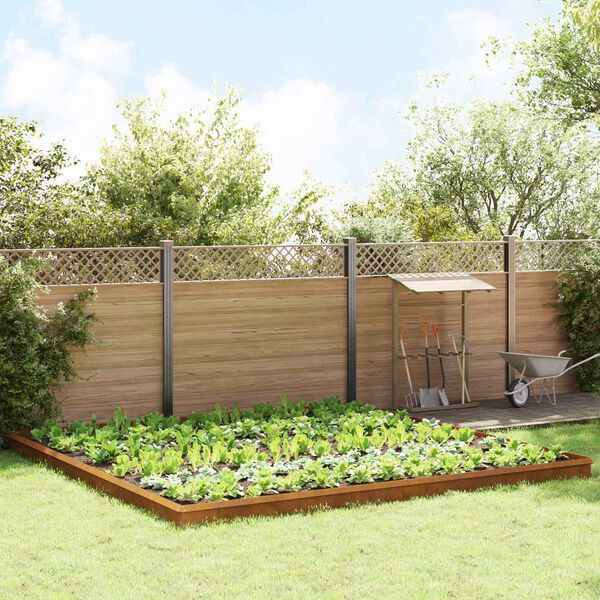 vidaXL Etana-aidat 20 pcs Ruosteinen Kulunut Ter&auml;s